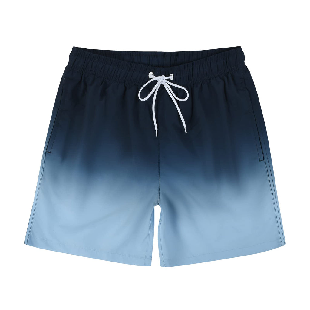 Men's Quick-Dry Swim Trunks — Beach Shorts with Mesh Lining & Pockets