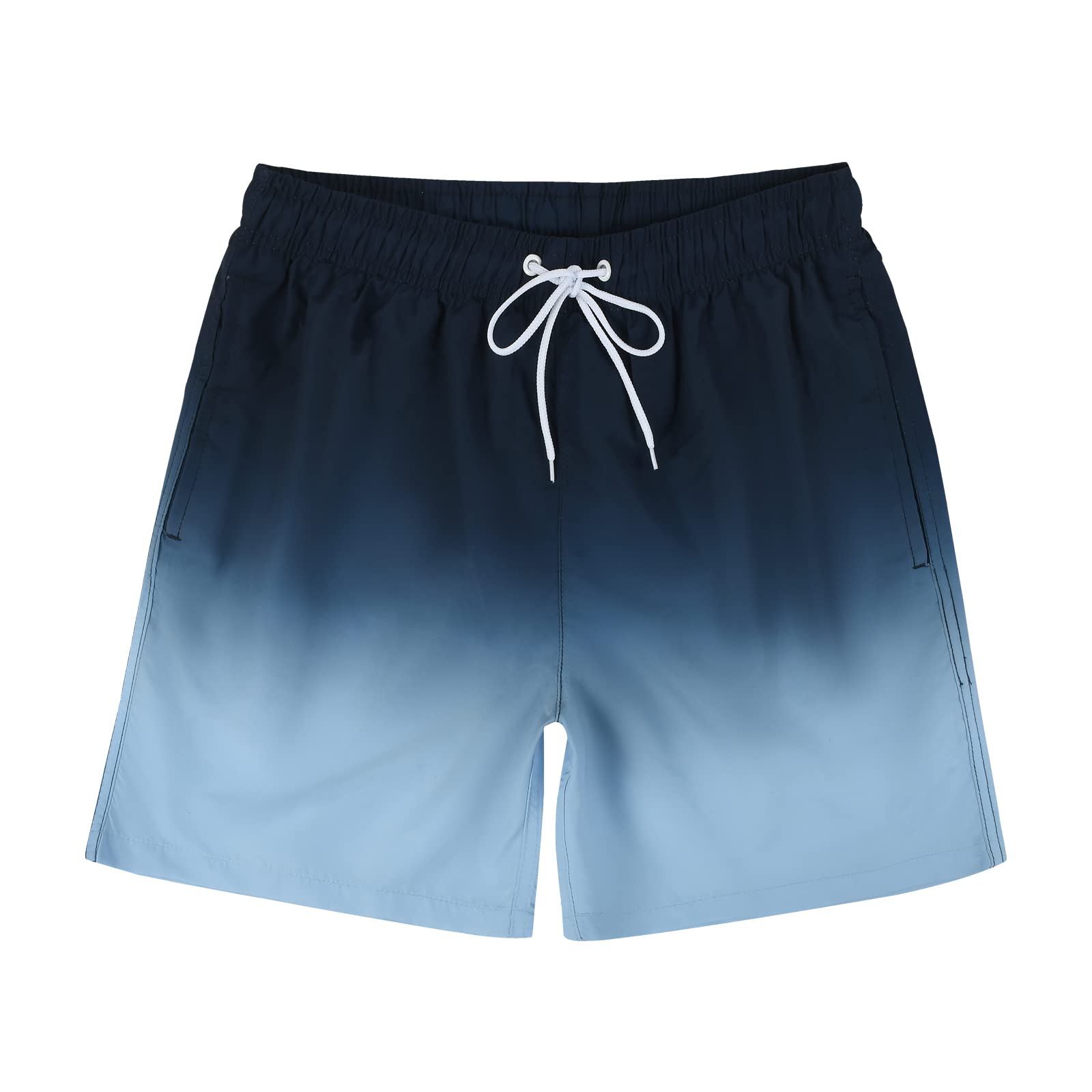 Men's Quick-Dry Swim Trunks — Beach Shorts with Mesh Lining & Pockets