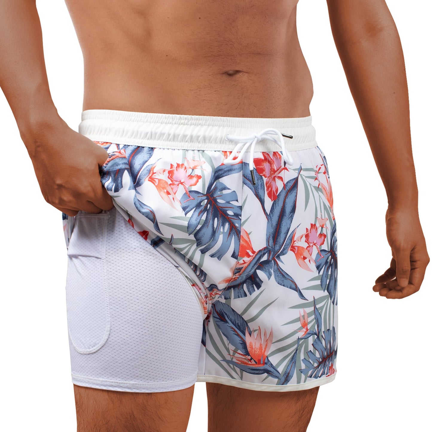 BRISIRA Retro High-Performance Men's Swim Trunks