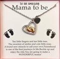 Baby Feet Heart Necklace – Keepsake Gift for New Moms & Mothers-to-Be