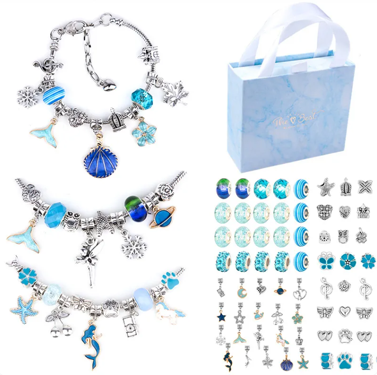 Ocean Breeze Kids Bracelet Set – 6 Colors | Alloy Chain Bracelets
