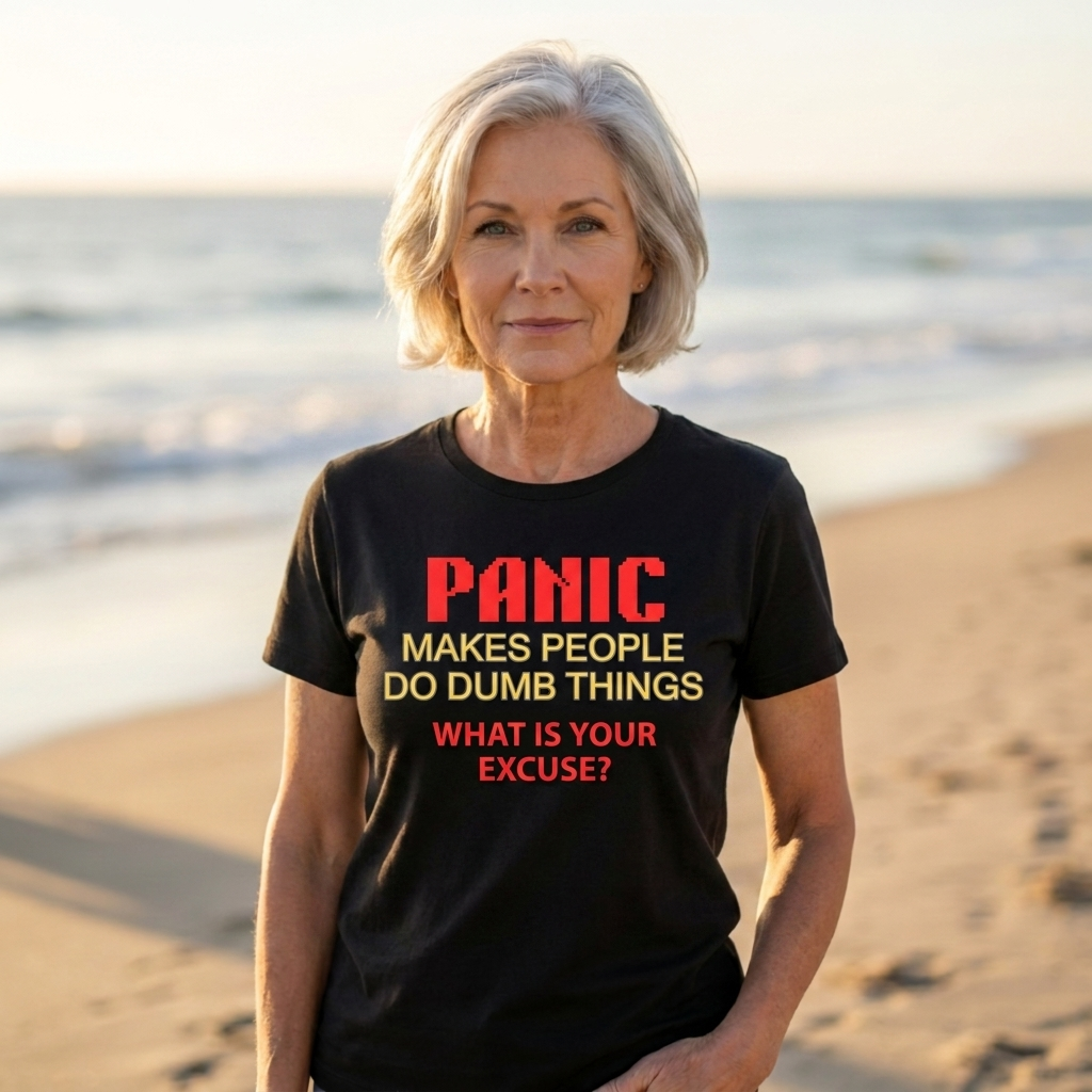Panic Makes People Graphic Long Sleeve Tee | Species Ink