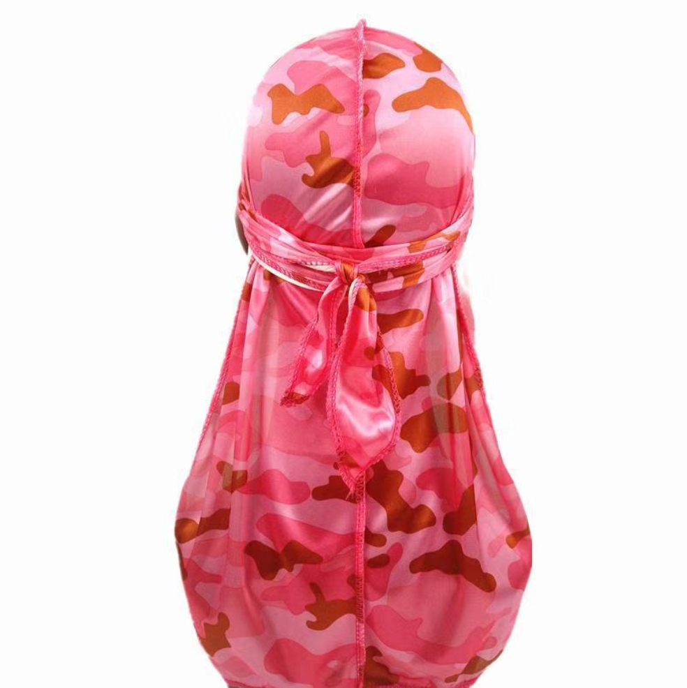 Camouflage Print Long Tail Pirate Hat for Men