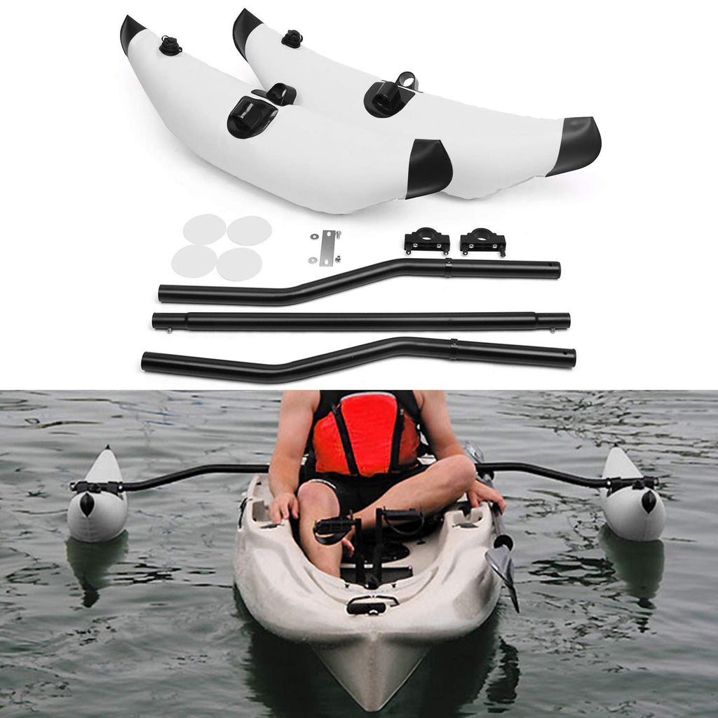 LIXADA Kayak outriggers Kayak 2 PCS Stabilization System Kayak PVC Inflatable Outrigger Float with Sidekick Arms Rod Kayak Stabilizers