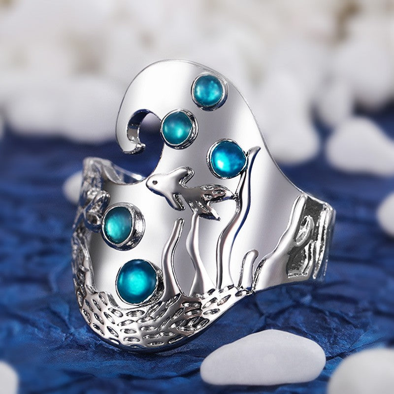 Creative Underwater World Fashion Ring